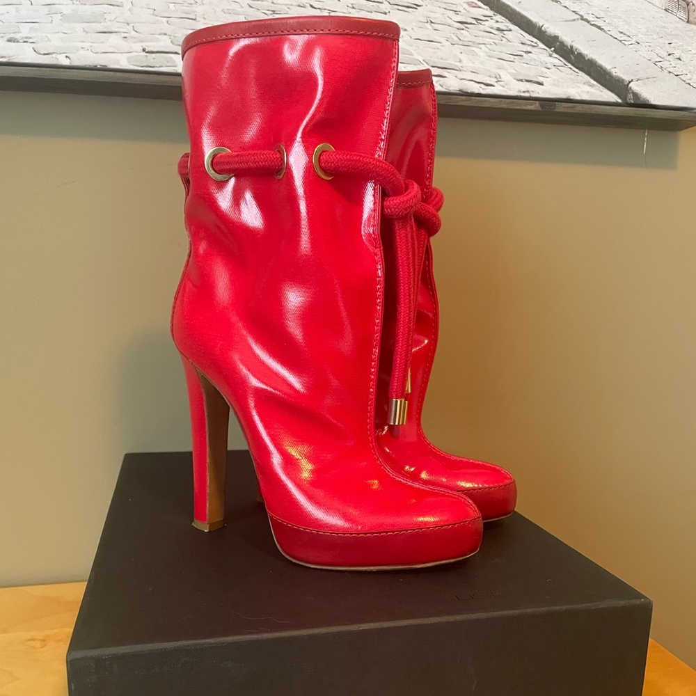 Dsquared2 Red Ankle Boots